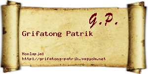 Grifatong Patrik névjegykártya
